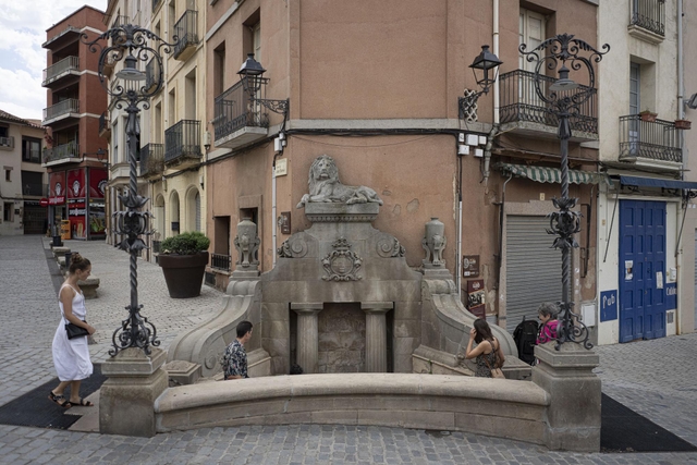 La Font del Lleó a Caldes de Montbui